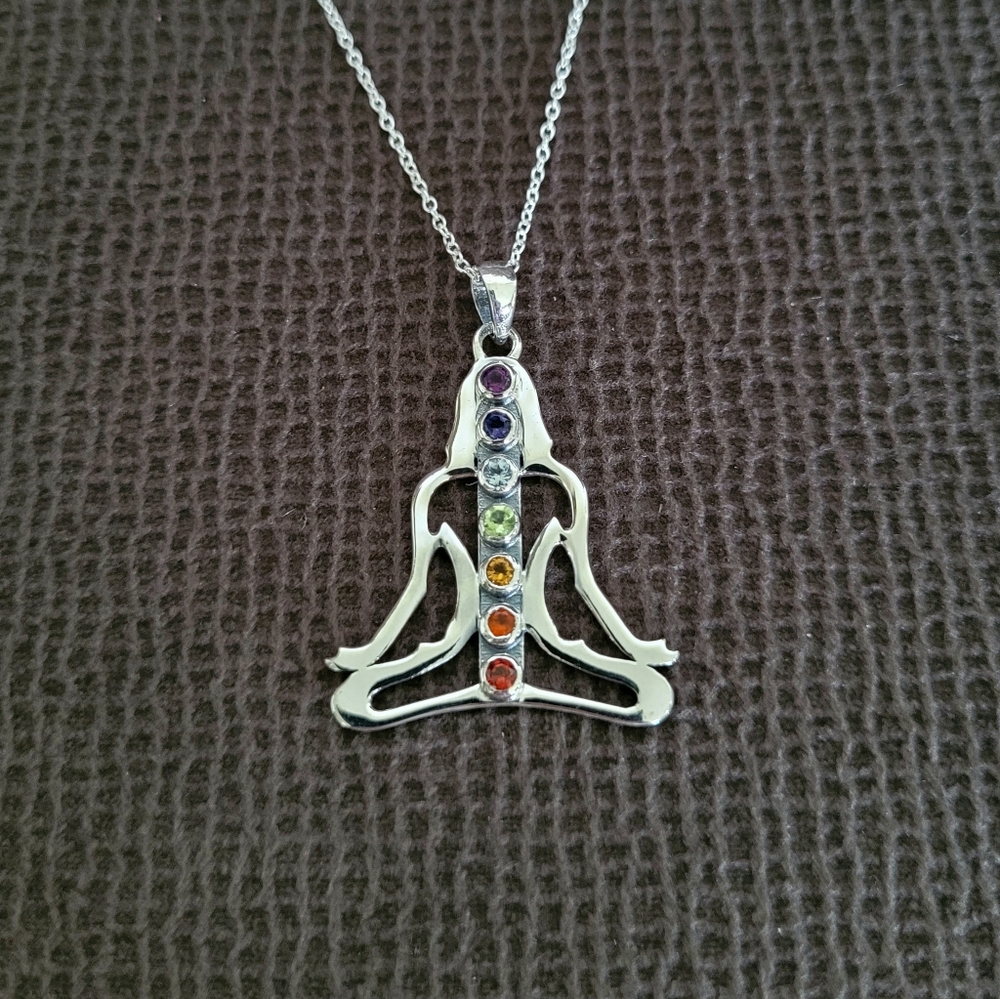 Shivam Meditating Woman🧘‍♀️ Pendant Necklace - NWT